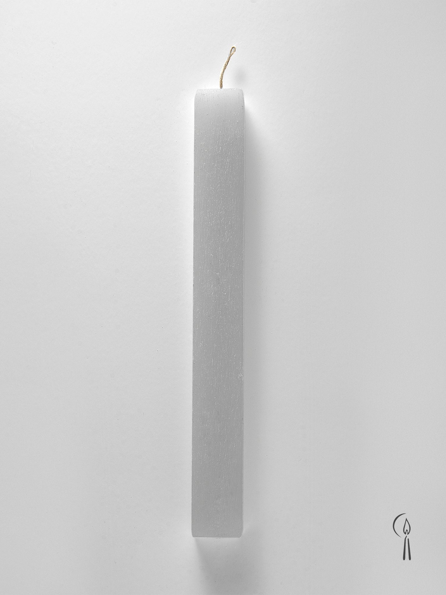 Λαμπάδα Πλακέ Scratch Λευκό 32cm