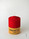Κερί Κολώνα-Κορμός Κόκκινος 7x10cm