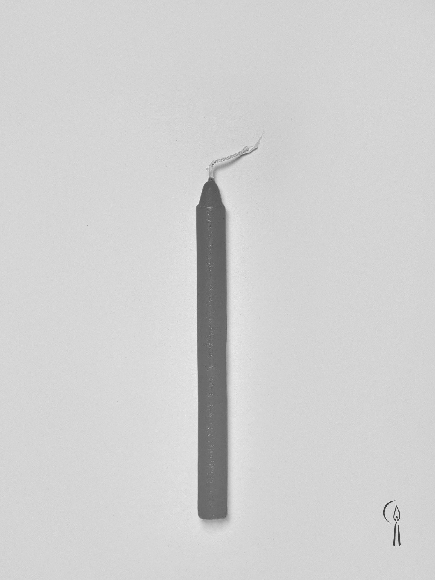 Κερί Σπαρματσέτο Κηροπηγίου Γκρι 20cm