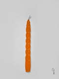 Κερι Κηροπηγίου Ελικοειδή Πορτοκαλί 20cm