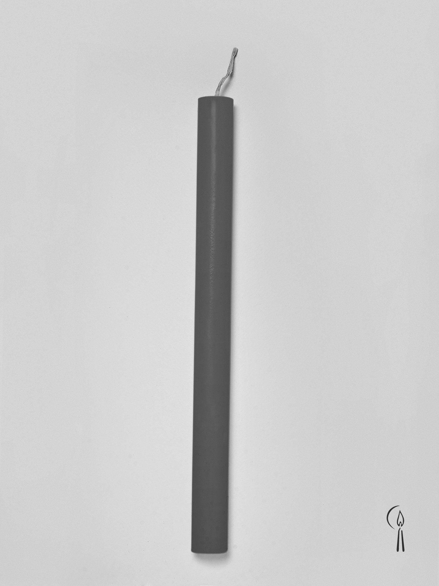 Λαμπάδα Κύλινδρος Γκρι 32cm