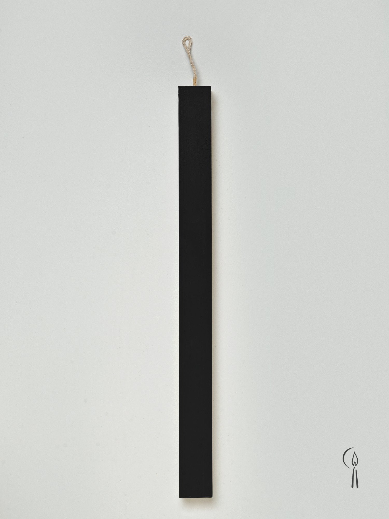 Λαμπάδα Πλάκε Μαύρο 32cm