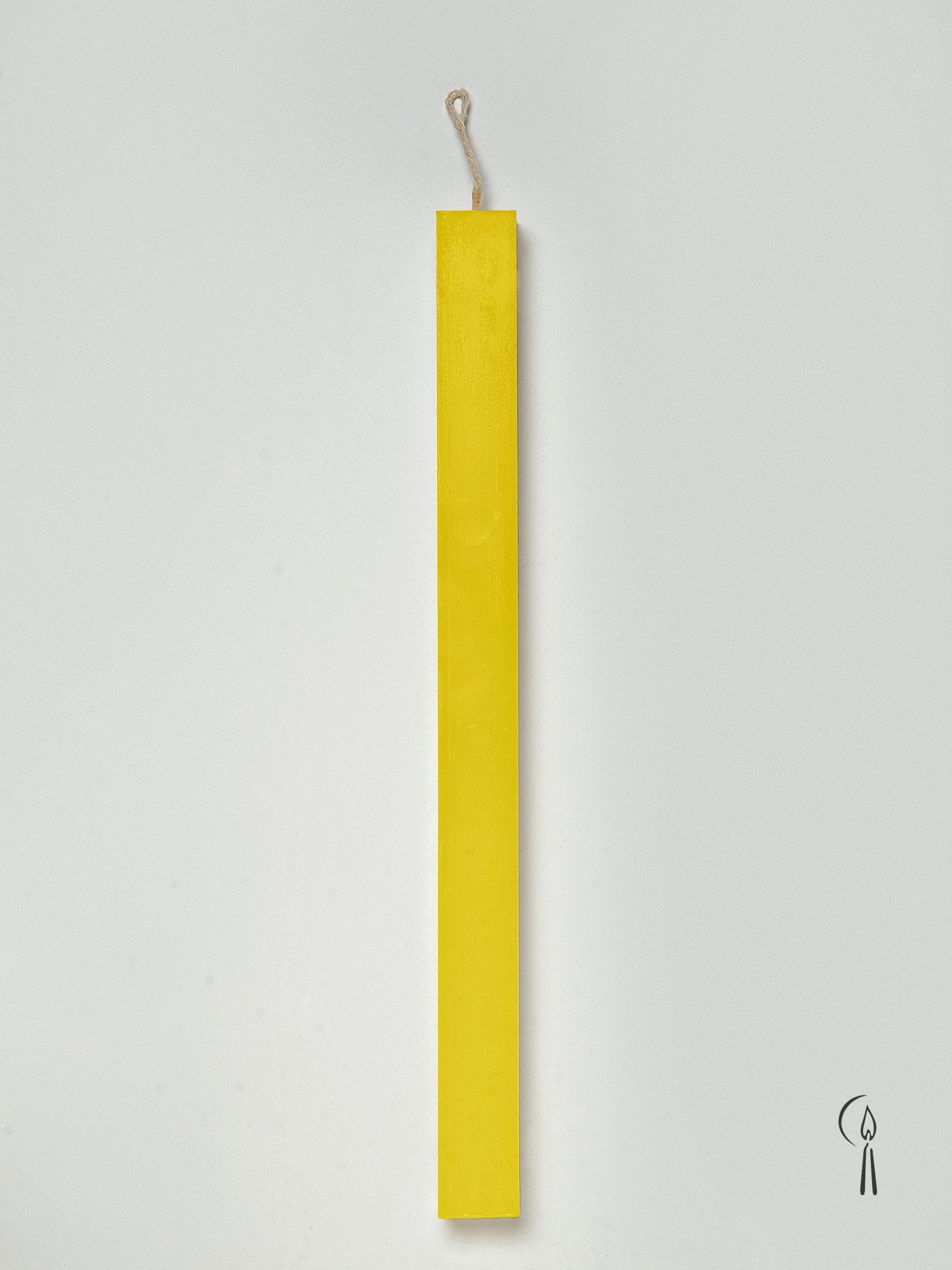Λαμπάδα Πλάκε Κίτρινο 32cm