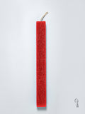 Λαμπάδα Αρωματική Πλακέ Scratch Κόκκινο 32cm