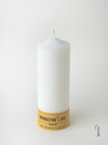 Κερί Κολώνα-Kορμός Λευκός 6x20cm