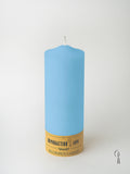 Κερί Κολώνα-Kορμός Γαλάζιος 7x20cm