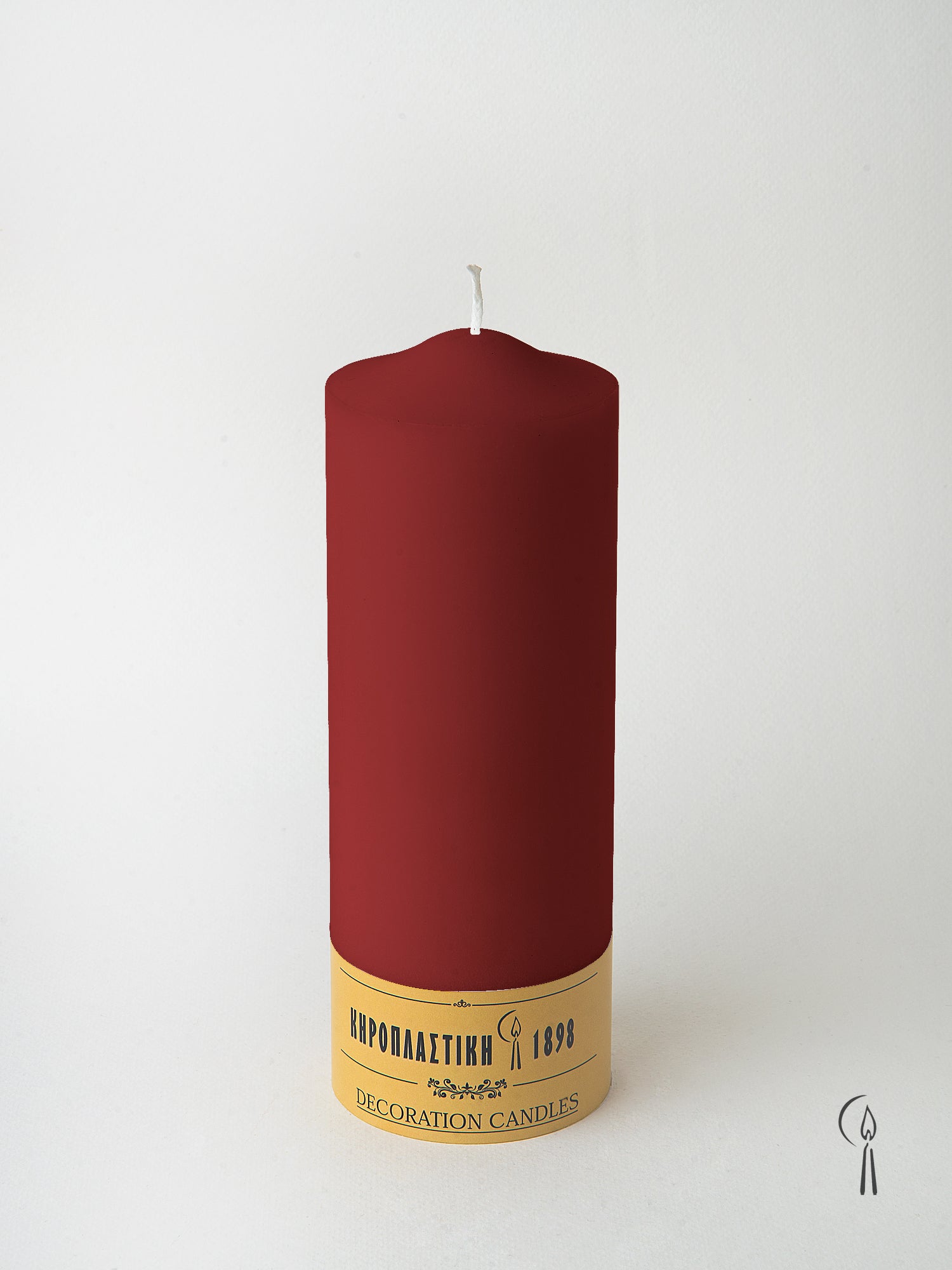 Κερί Κολώνα-Kορμός Μπορντό 6x20cm