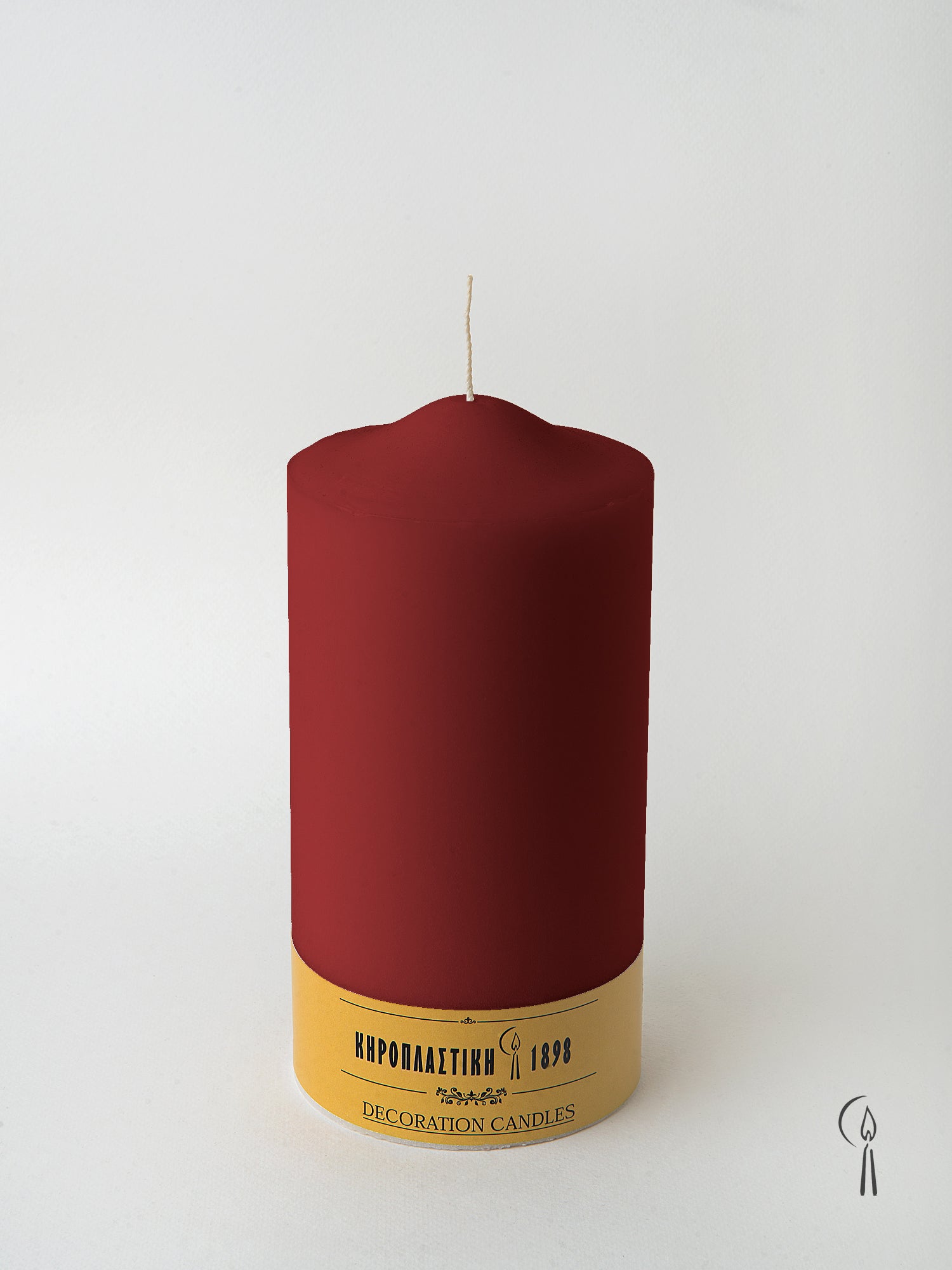Κερί Κολώνα- Κορμός Μπορντό 7x14 cm