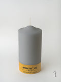 Κερί Κολώνα- Κορμός Γκρι 7x14 cm