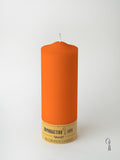 Κερί Κολώνα-Kορμός Πορτοκαλί 6x20cm